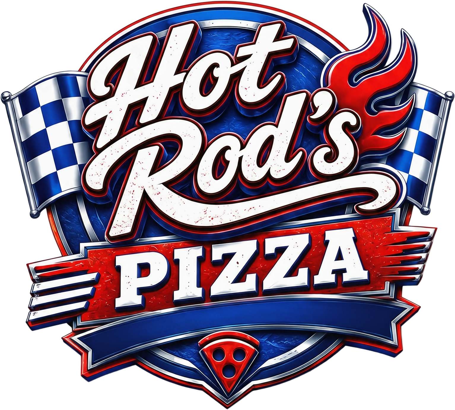 Hot Rod's Pizza logo
